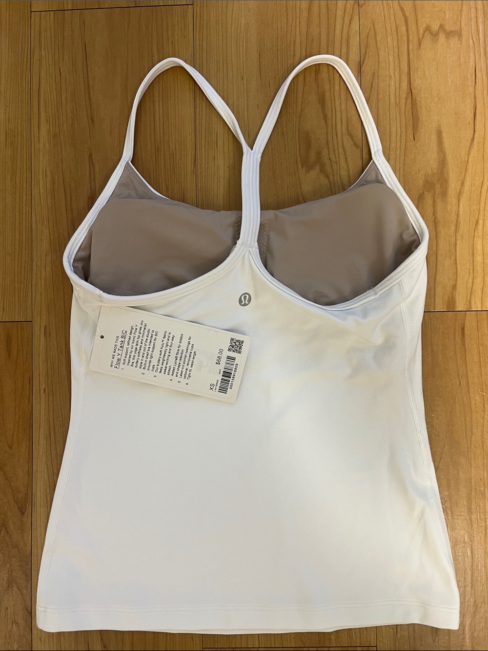 lululemon athletica White Strappy Built-In Bra Tank - Picture 2 of 3